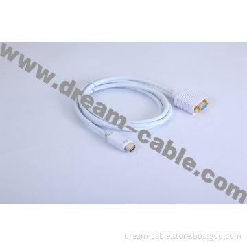 Mini DVI to VGA Male Cable for MacBook (YTX50)